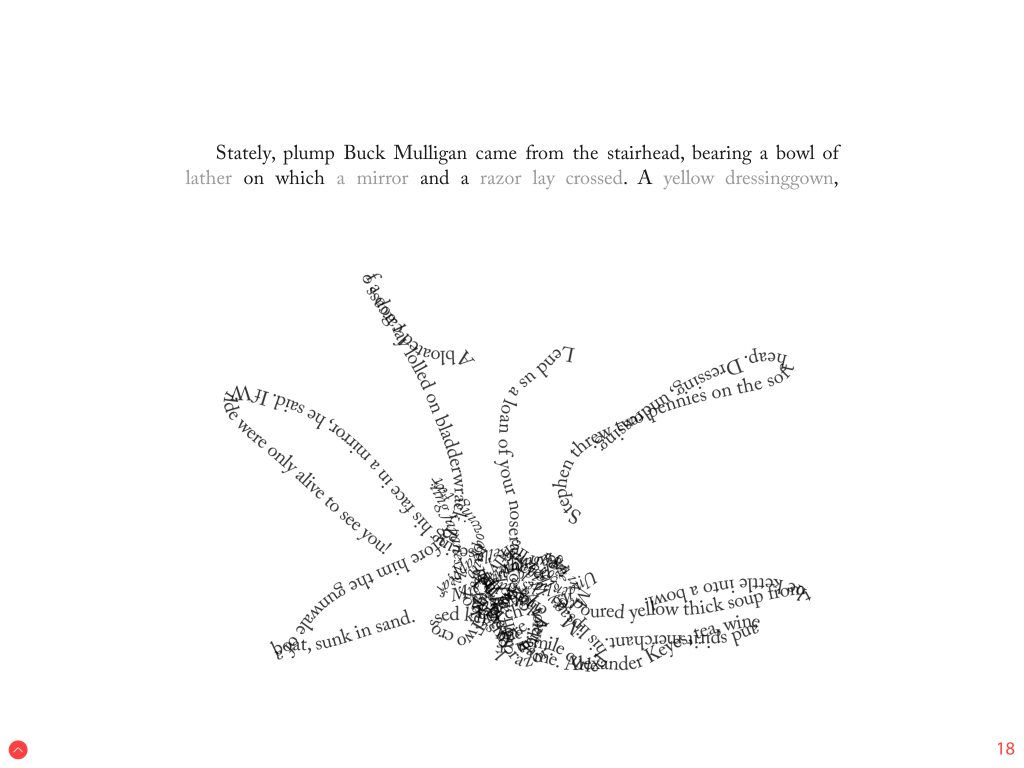 bloomsday Thick word soup app chronotext